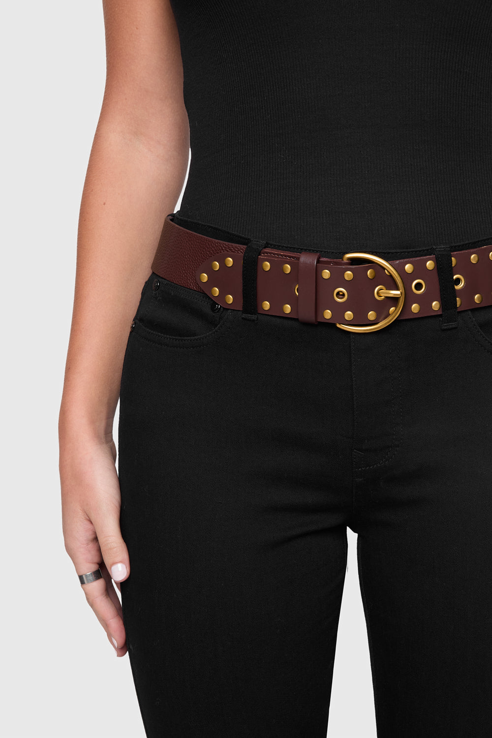 Studded Grommet Belt