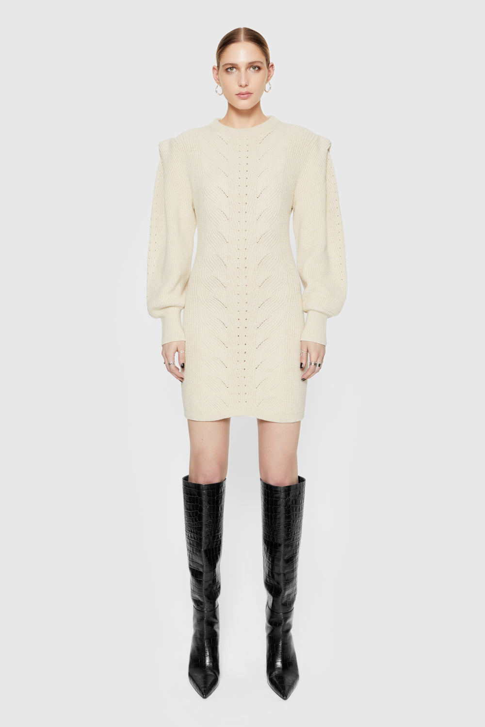 Daisy Cable Mini Sweater Dress